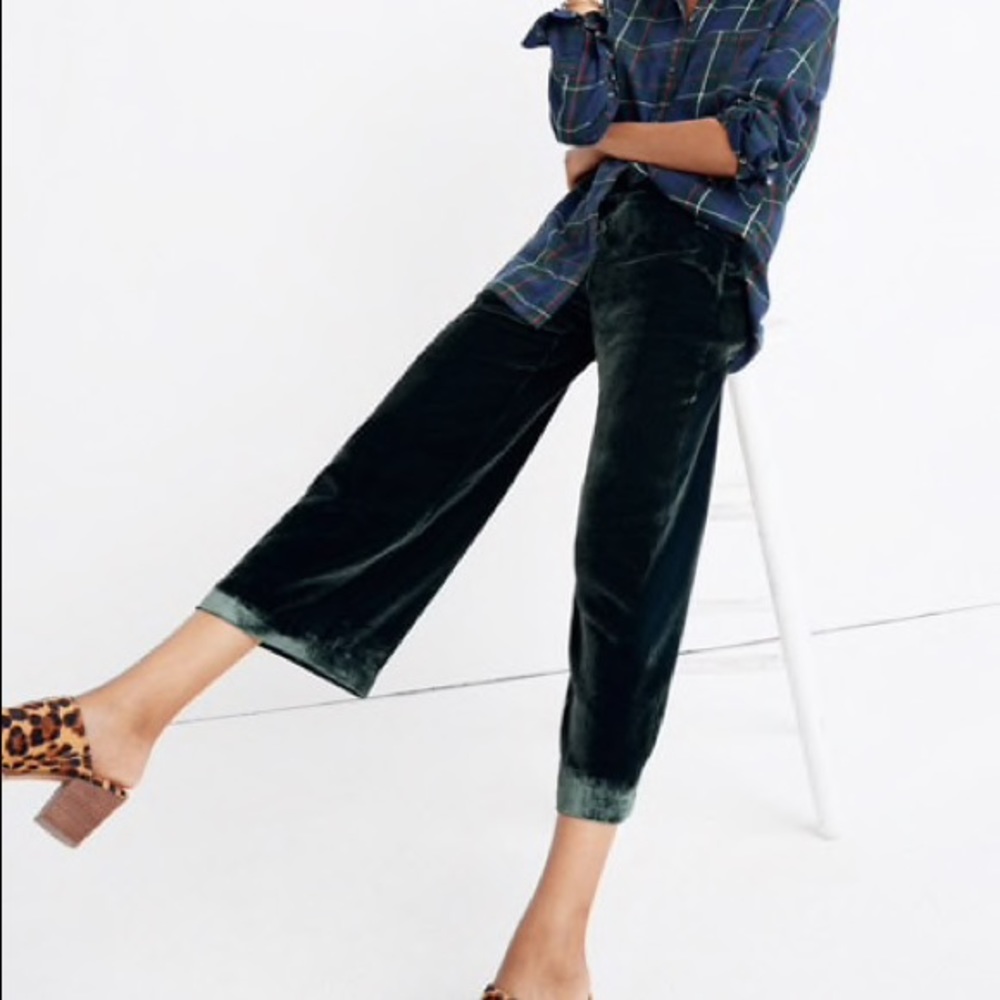 Madewell Hudson velvet pants